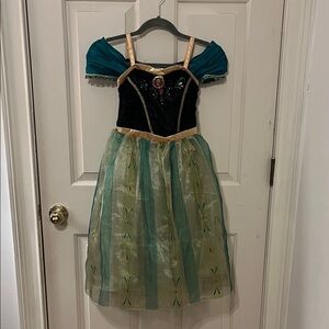 Disney Green and Gold Princess Anna Costume